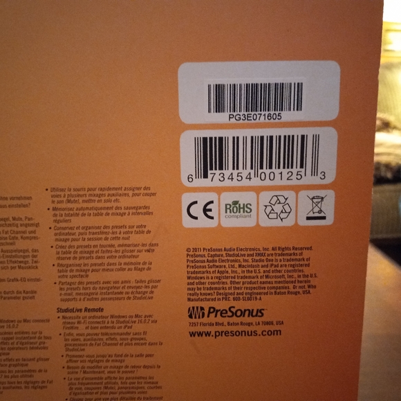Presonus StudioLive 16.0.2 DSP Mixer Used In Box. - Picture 11 of 12